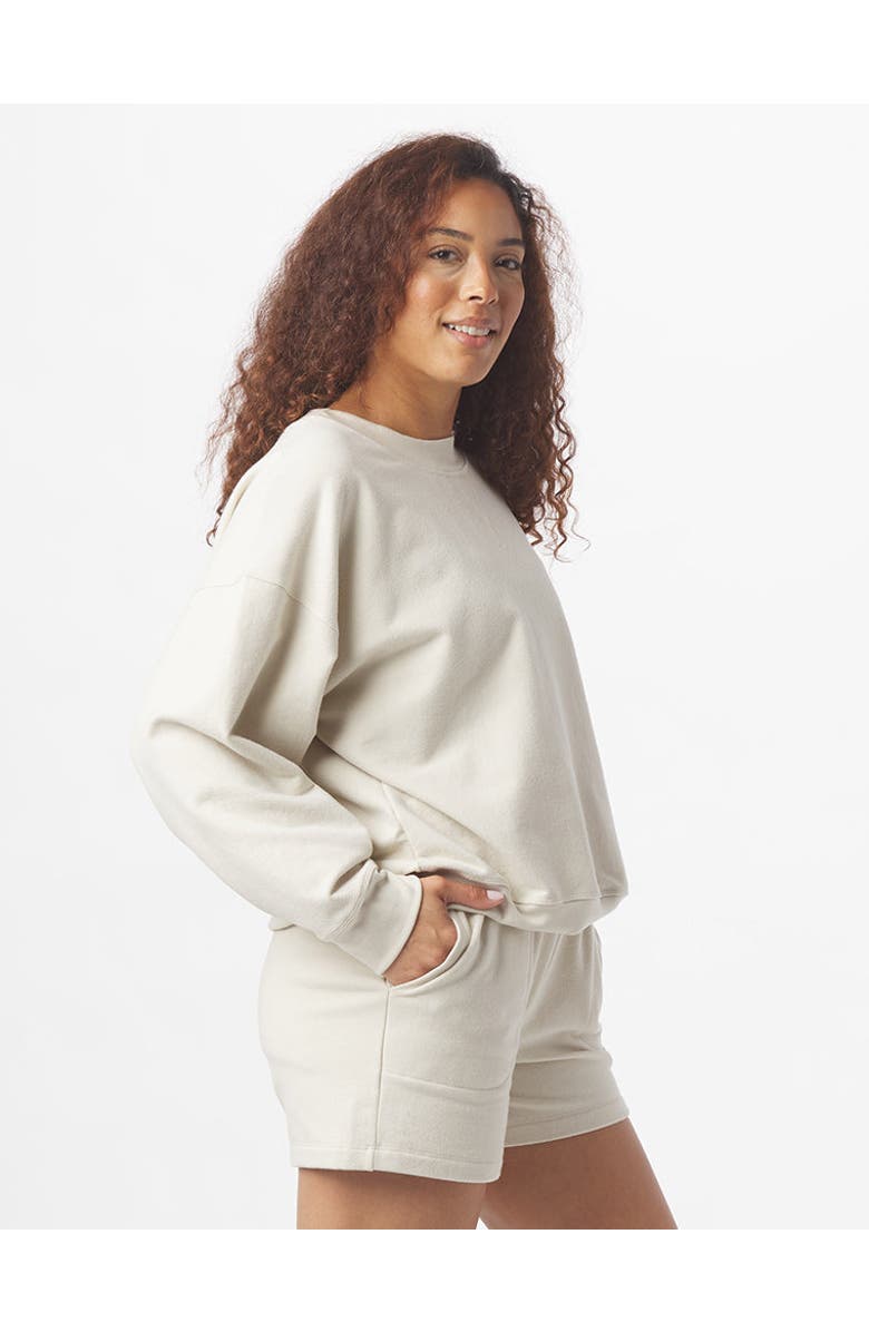 GLYDER Vintage Oversized Crew, Alternate, color, Oatmilk