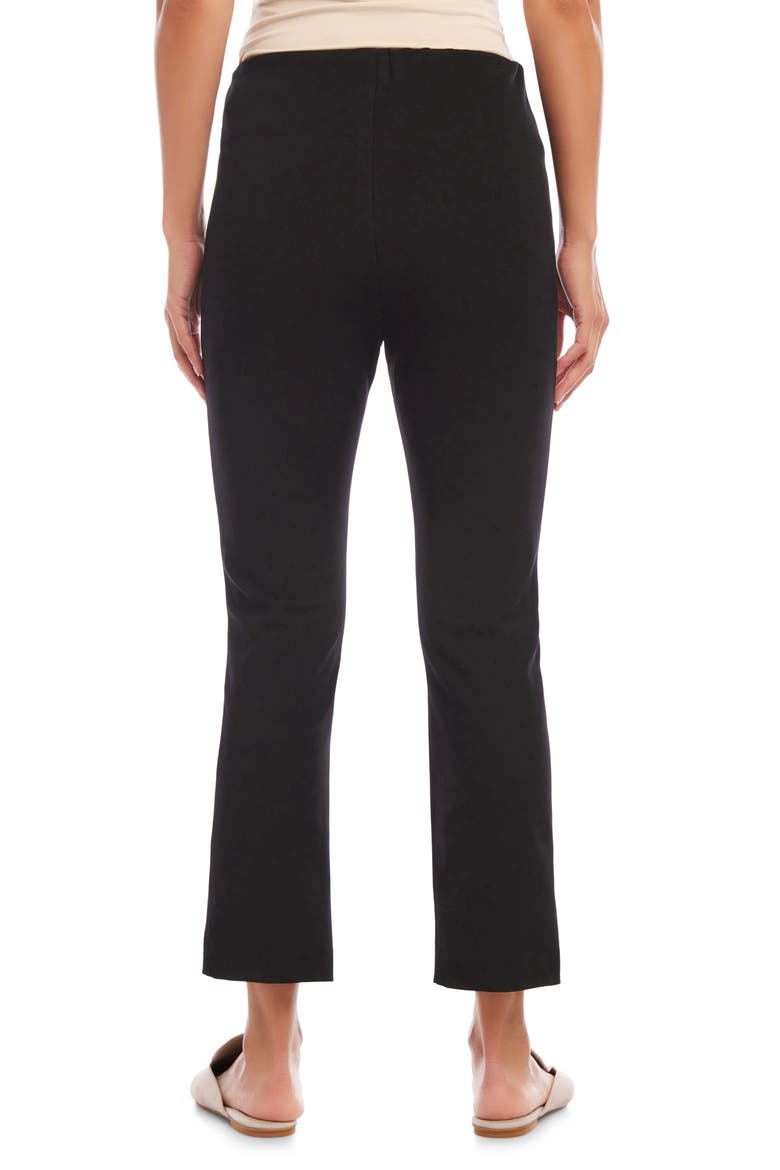 Pintuck Crop Pants, Alternate, color, BLACK