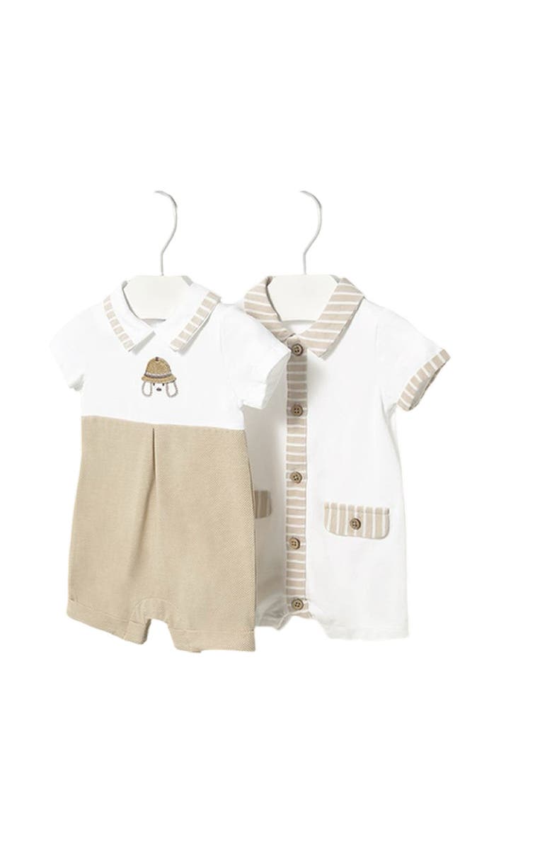 Mayoral 2 Piece Pyjama Set, Main, color, Beige