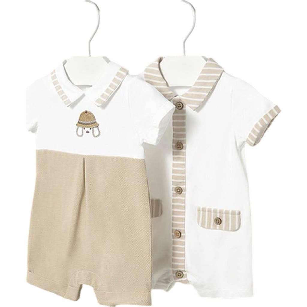 Mayoral 2 Piece Pyjama Set In Beige