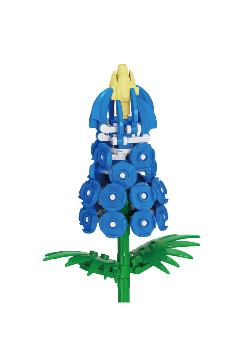 Bricktanicals Bluebonnet Building Set, Alternate, color, Blue
