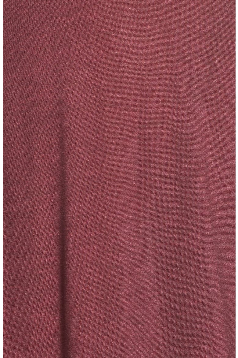 Cross Front Woven Blouse, Alternate, color, BURGUNDY STEM