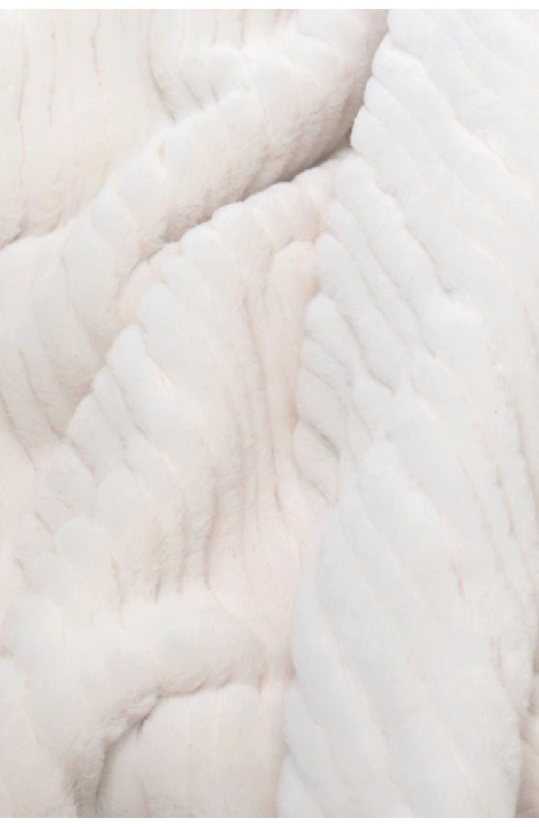 Sea To Me Blankets Pacific Faux Fur Pillow, Alternate, color, Zebra