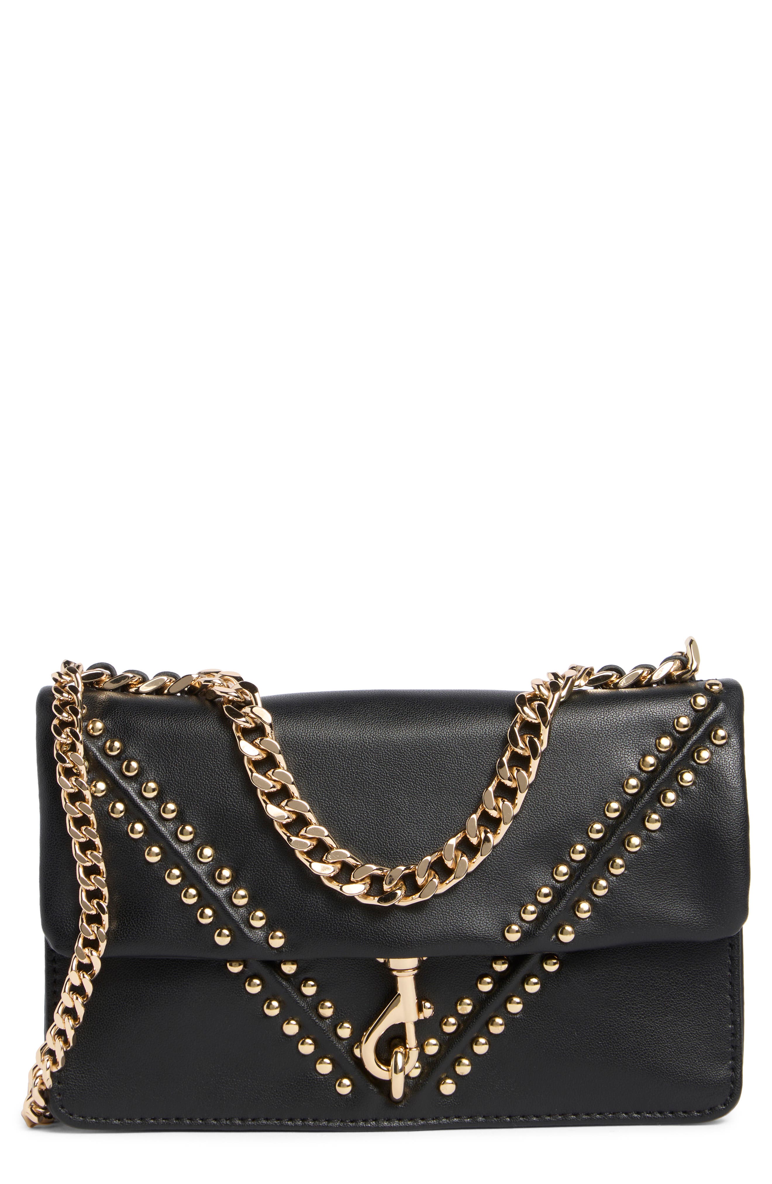 Rebecca Minkoff Edie Studded Leather Crossbody Bag