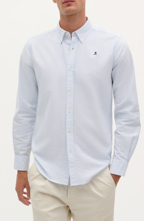 Scalpers New Oxford Bd Shirt In Blue