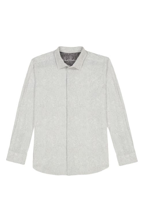 Robert Graham Thurston Paisley Knit Button-up Shirt In Yellow