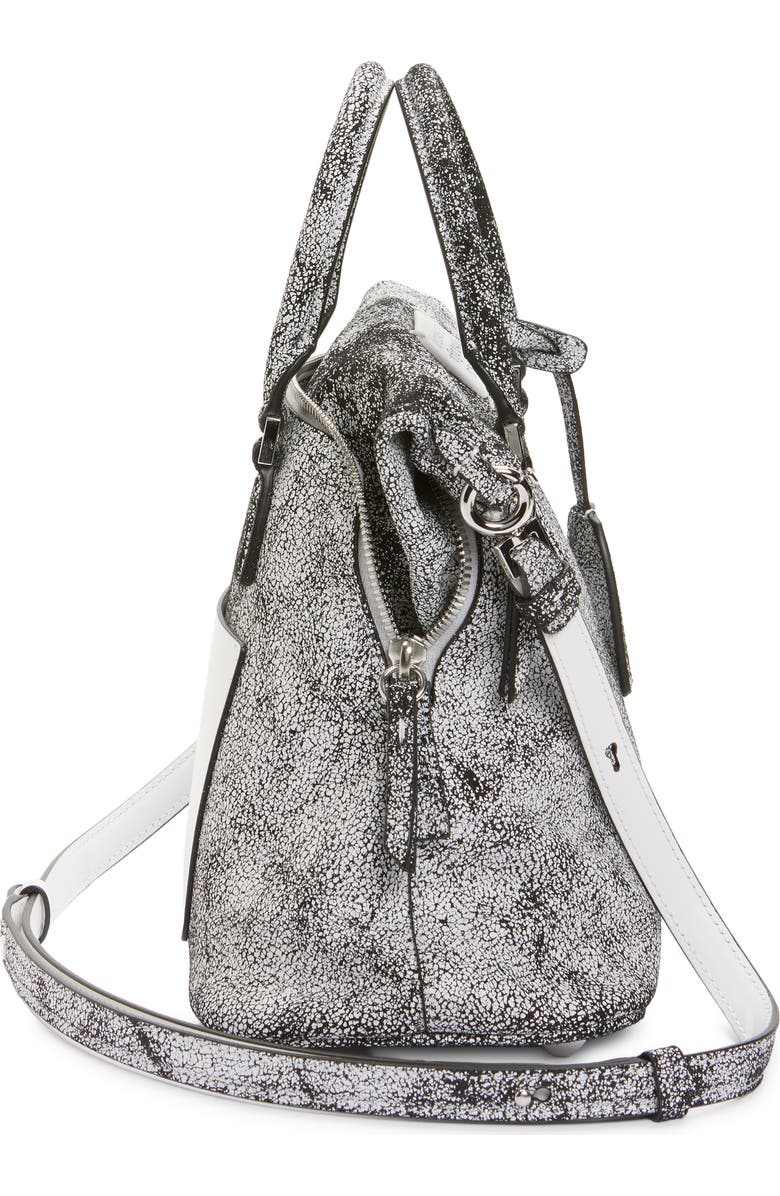 Maison Margiela Mini 5AC Loved To Death Leather Tote, Alternate, color, White/ Black