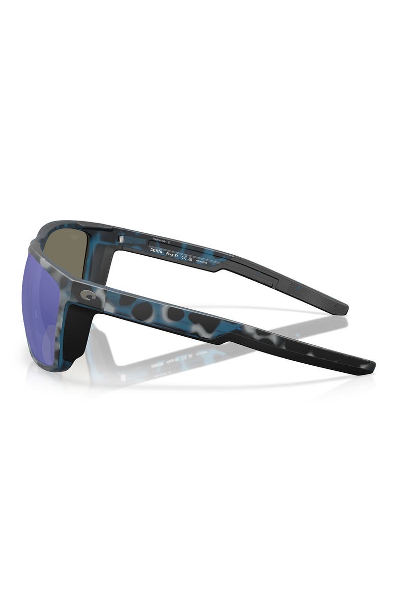 Ferg 62mm Polarized Mirrored Pillow Sunglasses, Alternate, color, DEEP WATER CAMO / BLUE 580G