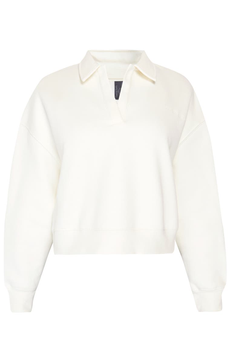 Sweaty Betty Powerhouse Collared Crop Sweatshirt, Alternate, color,
