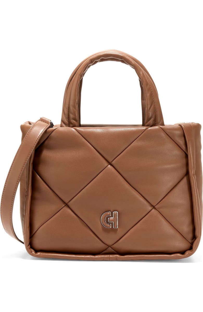 Cole Haan Quilted Leather Top Handle Tote Bag, Main, color,