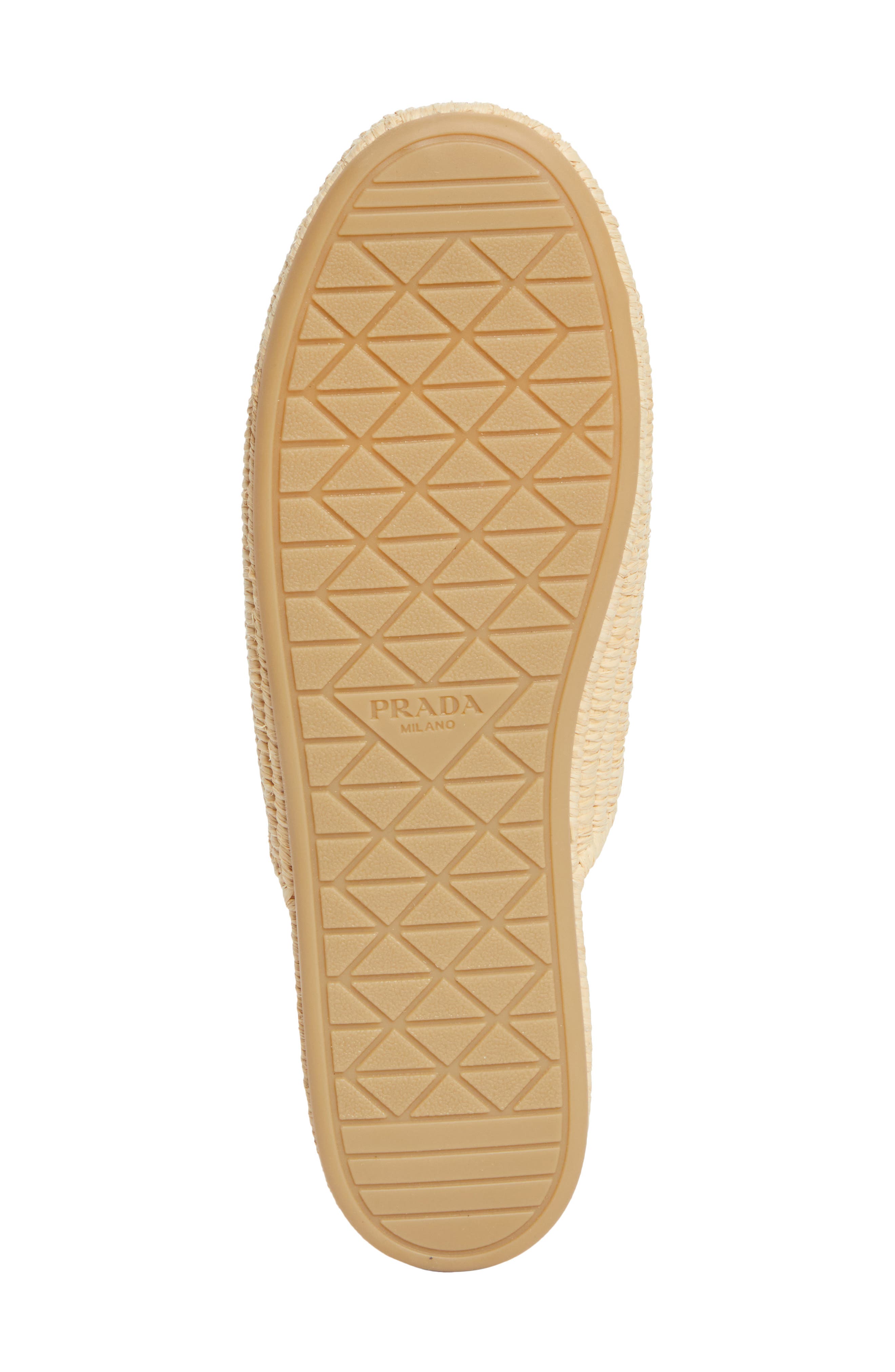 Prada Sabot Raffia Mule, Alternate, color, 