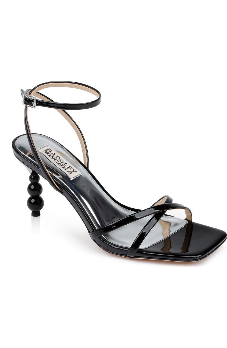 Badgley Mischka Collection Callie Ankle Strap Sandal, Main, color, Black