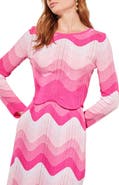 Ming Wang Stripe Crop Top