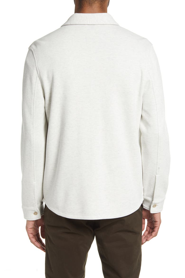 Cotton Blend Shirt Jacket, Alternate, color, H WHITE/LT H GREY