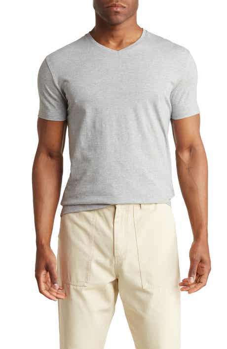 T.R. PREMIUM Solid V-Neck T-Shirt