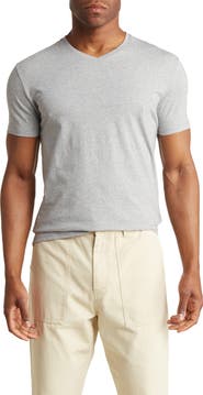 T.R. PREMIUM Solid V-Neck T-Shirt
