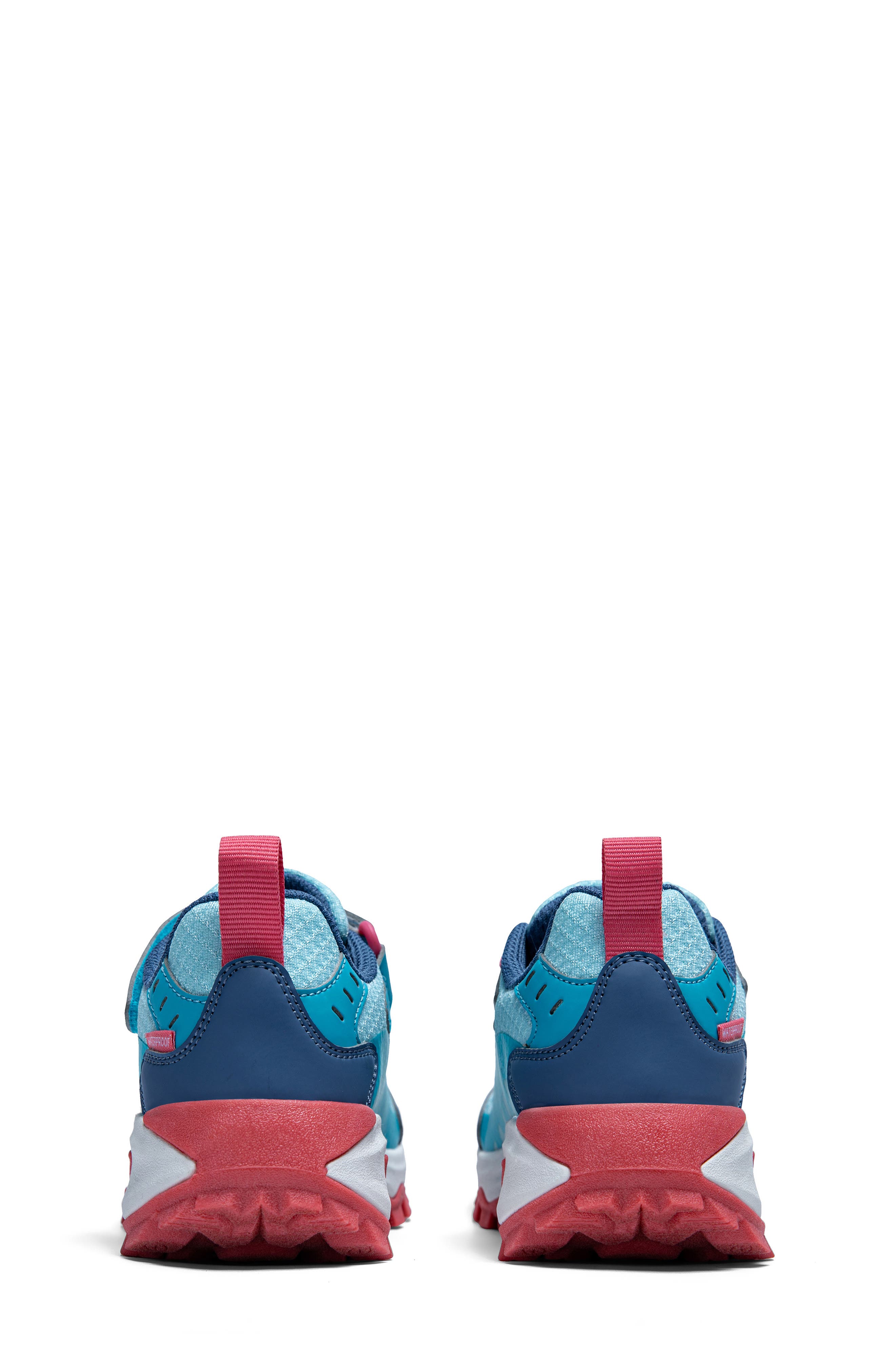Moab Speed 2 Low Waterproof Hiking Shoe, Alternate, color, TURQUOISE/CORAL
