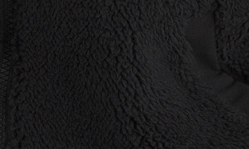 The North Face Cabin Fleece Hooded Jacket In Black