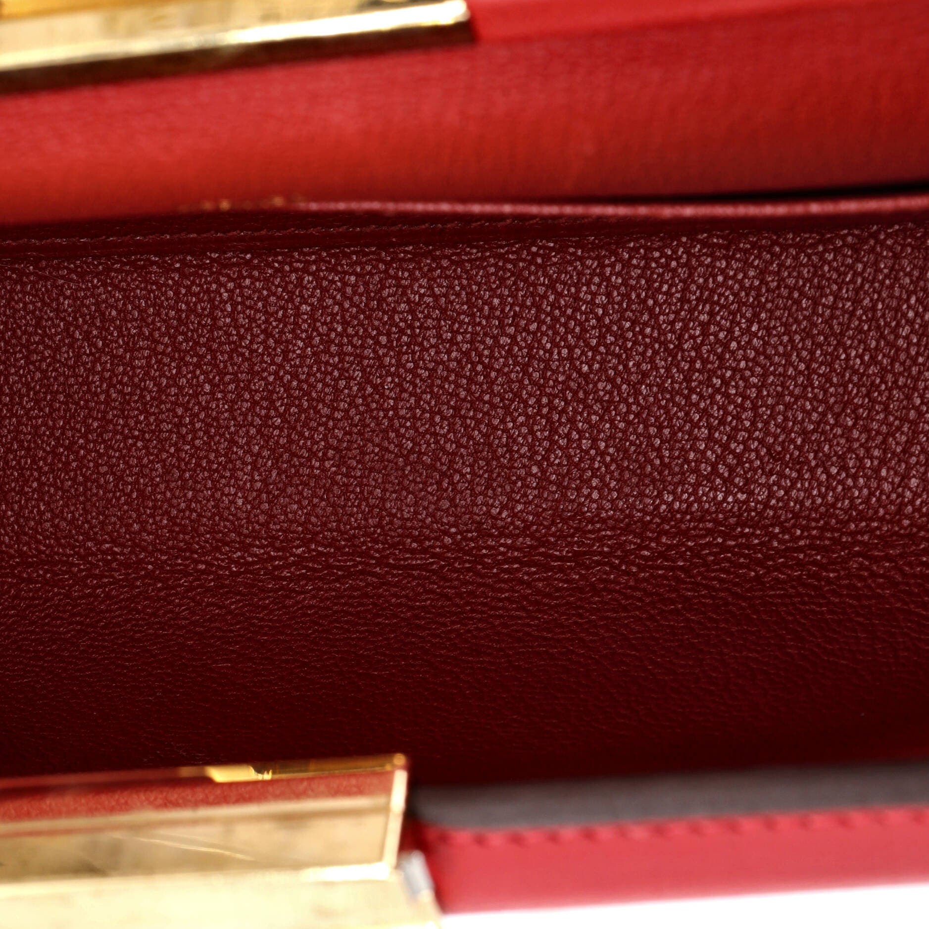 Pre-Owned Hermes Clic-H Shoulder Bag Evercolor 21, Alternate, color, Rouge Piment