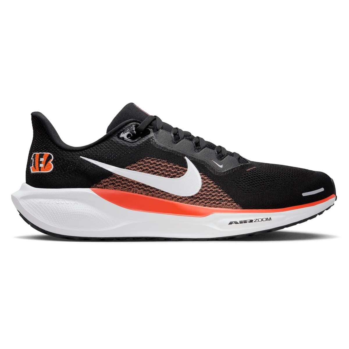 Nike Unisex Nike  Black Cincinnati Bengals Air Zoom Pegasus 41 Sneakers, Main, color, Black