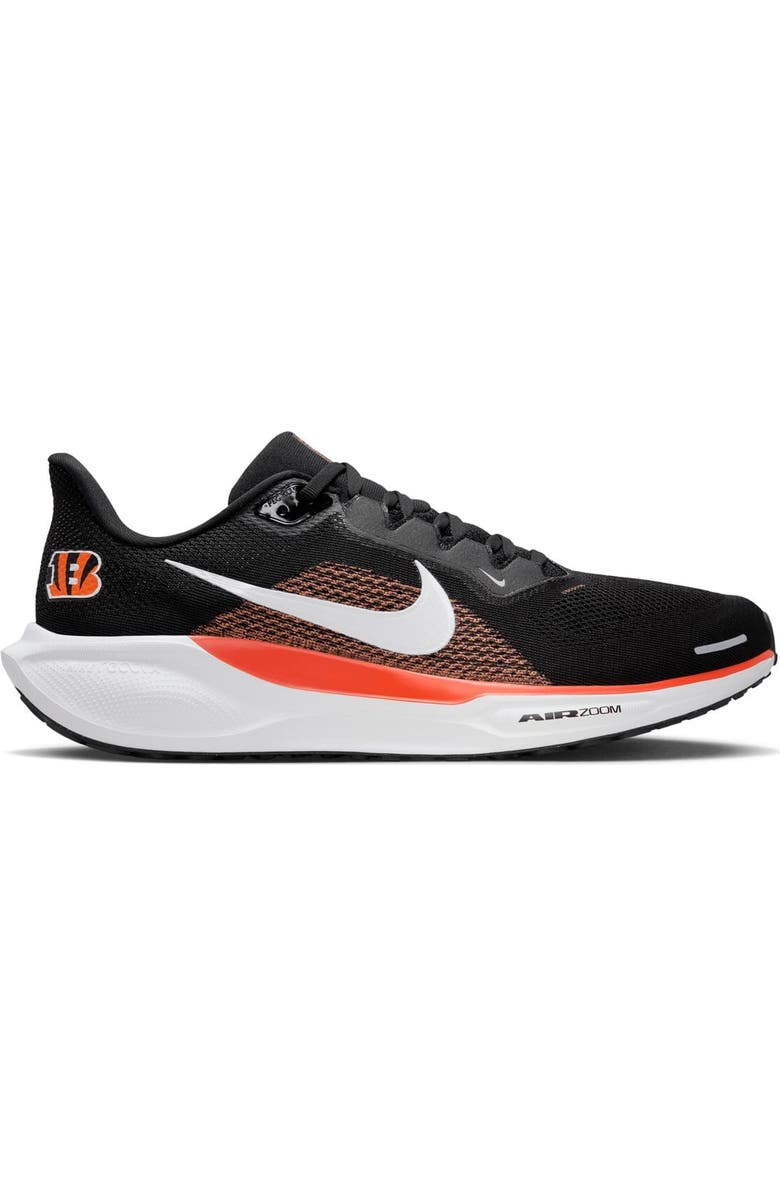 Nike Unisex Nike Black Cincinnati Bengals Air Zoom Pegasus 41 Sneakers, Main, color, Black