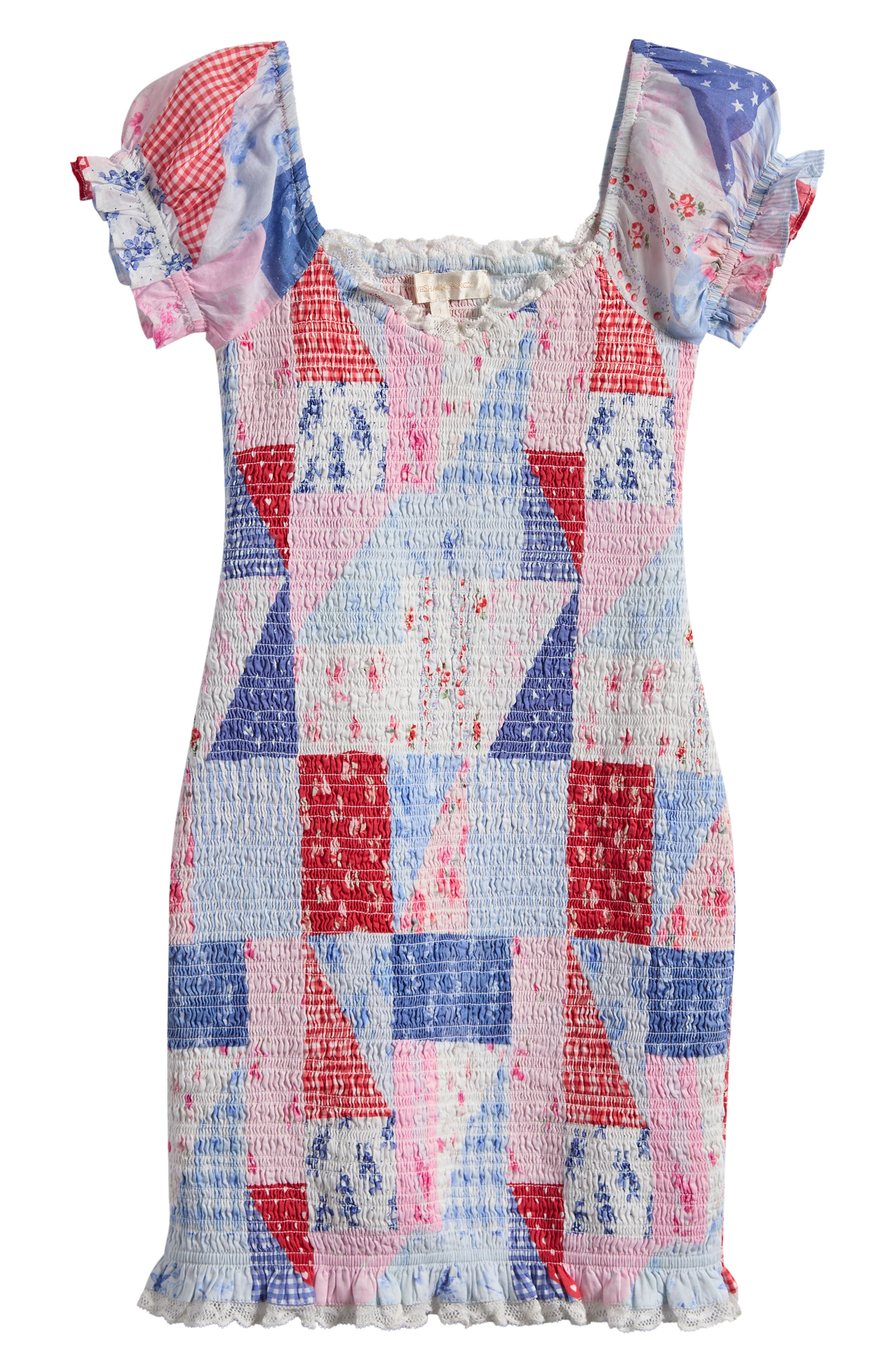 Loveshackfancy Kids' Mini Solier Smocked Patchwork Dress