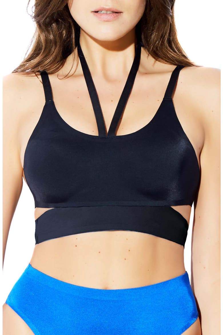 Drive Time Bralette, Main, color, BLACK