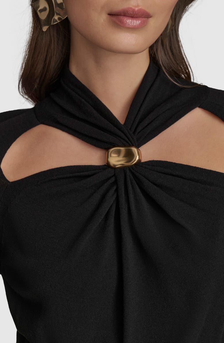 Donna Karan New York Cutout Sweater, Alternate, color, 