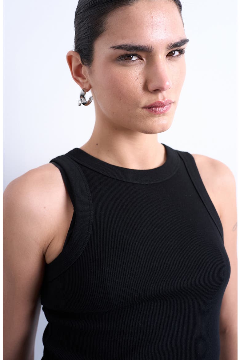 Rib Tank, Alternate, color, BLACK