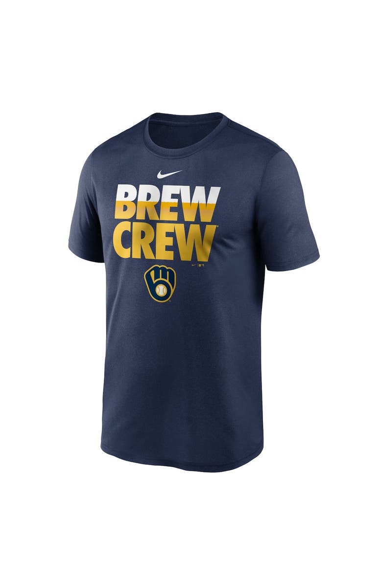 Nike Men's Nike Navy Milwaukee Brewers Local Club Rep Performance T-Shirt, Alternate, color, 