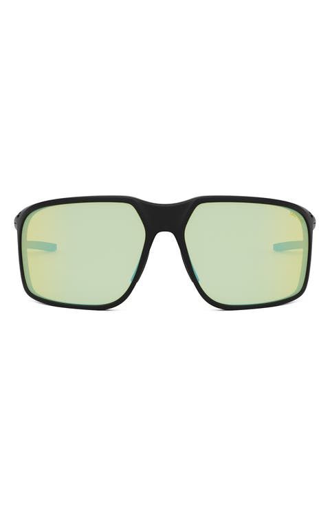 Vingt Sept Xover 67mm Polarized Mirrored Oversize Geometric Sunglasses
