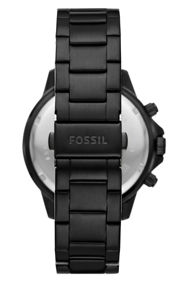 Bannon Three-Hand Quartz Bracelet Watch, 45mm, Alternate, color, BLACK