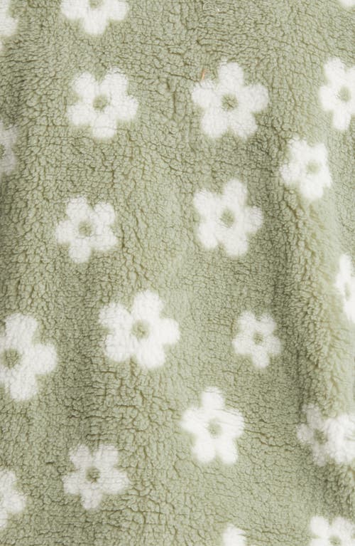 Thread & Supply Floral Print High Pile Fleece Jacket