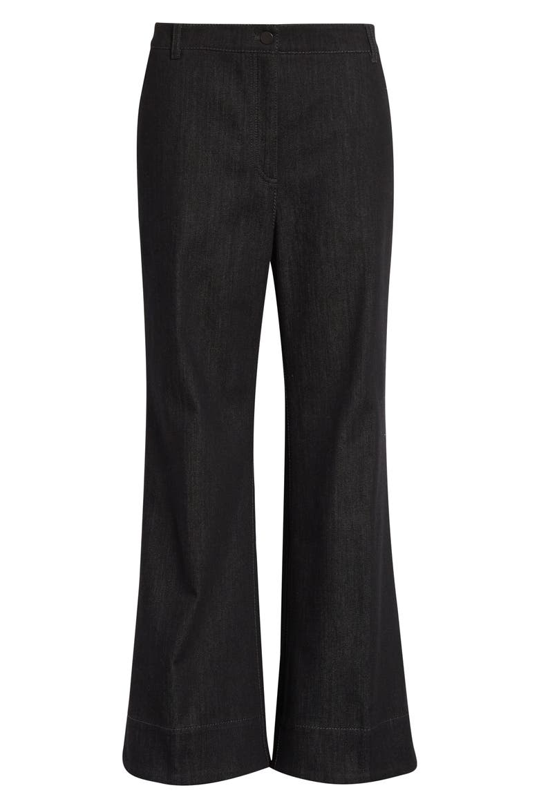 Ankle Flare Jeans, Alternate, color, BLACK DENIM