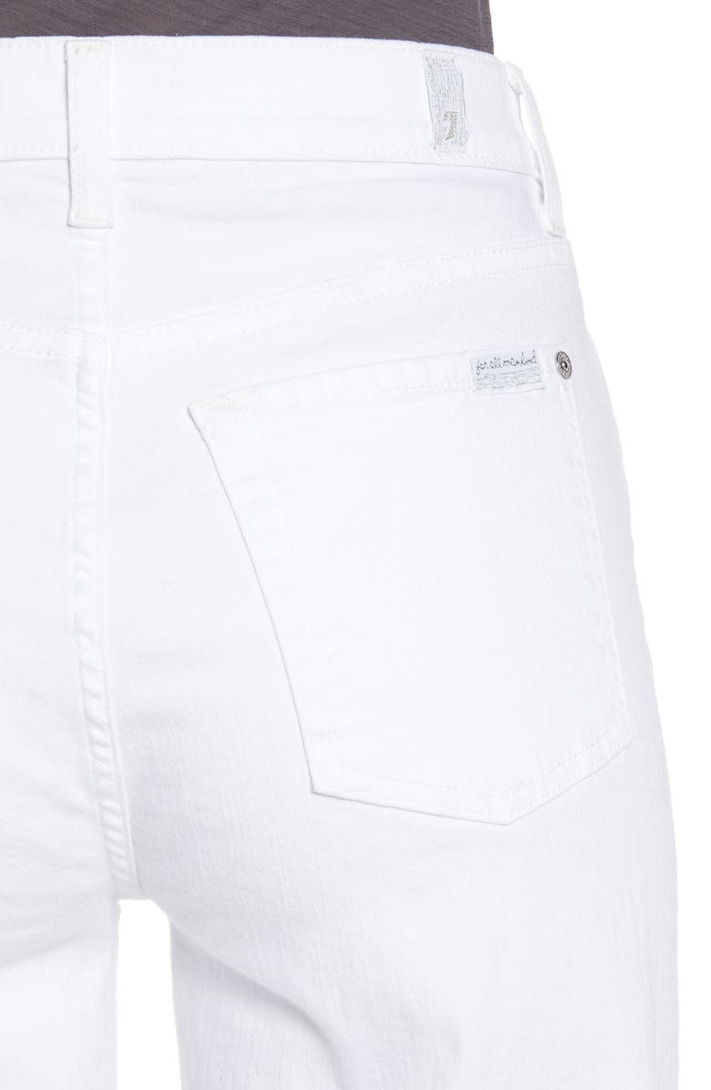 7 For All Mankind <sup>®</sup> Alexa High Waist Raw Hem Crop Wide Leg Jeans, Alternate, color,