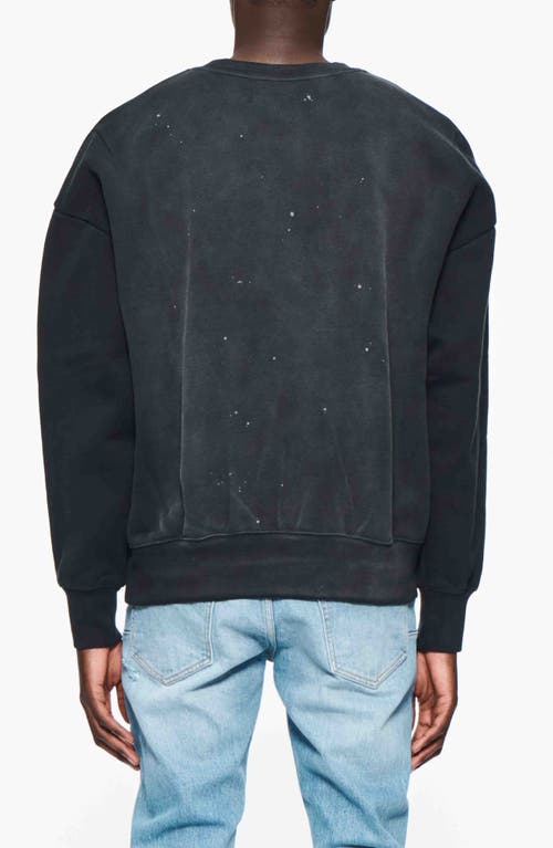 Purple Brand Logo-embroidered Cotton Sweatshirt In Black