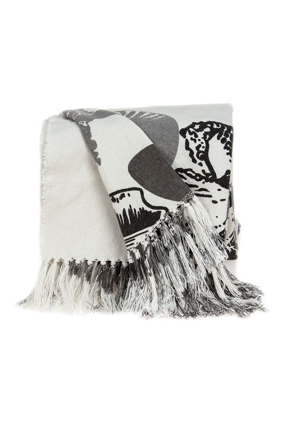 PARKLAND COLLECTION Malibu Tropical Handloomed Throw - 52" x 67" - Multi