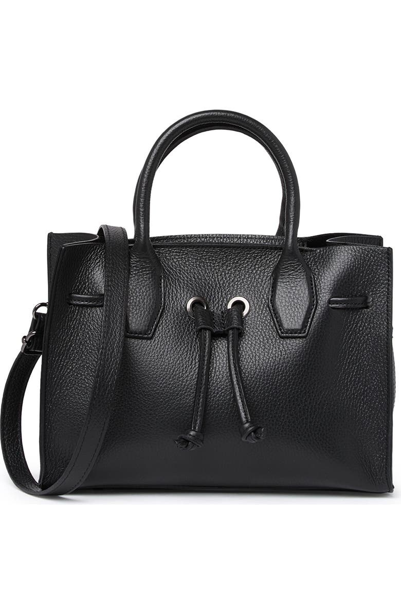 ROBERTA M Leather Drawstring Satchel, Main, color,