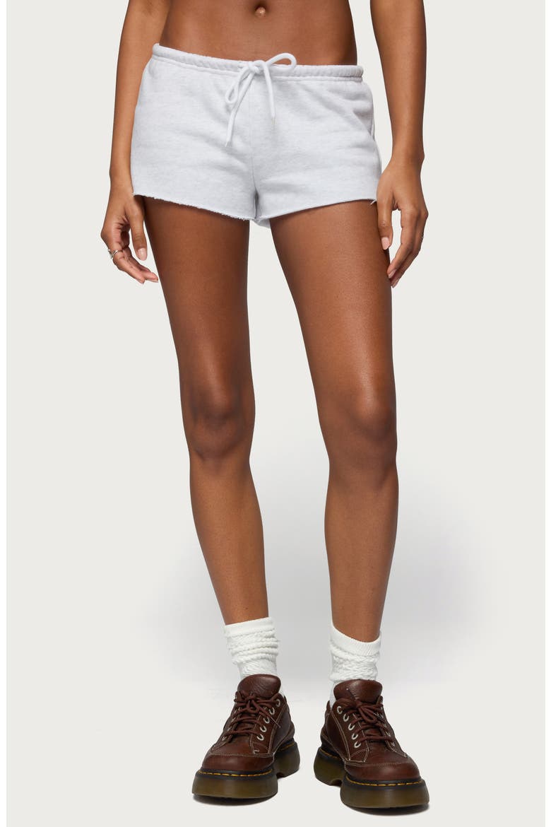 Cutie Cutoff Shorts, Main, color, LIGHT-GRAY-MELANGE