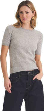 NAADAM Lightweight Cashmere Short Sleeve Sweater