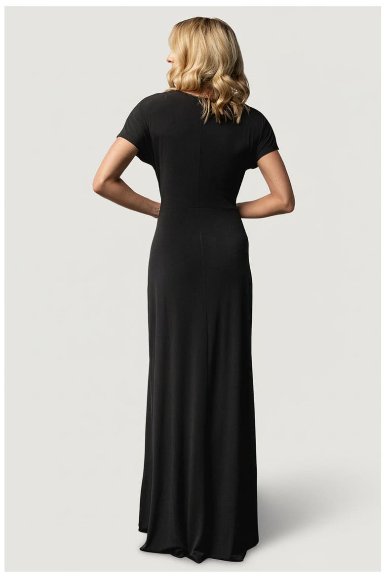 Annaeli Cross Front Maxi Dress, Alternate, color, Black