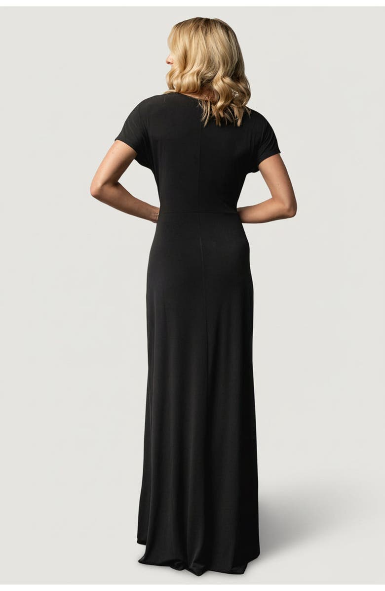 Baltic Børn Annaeli Cross Front Maxi Dress, Alternate, color, Black