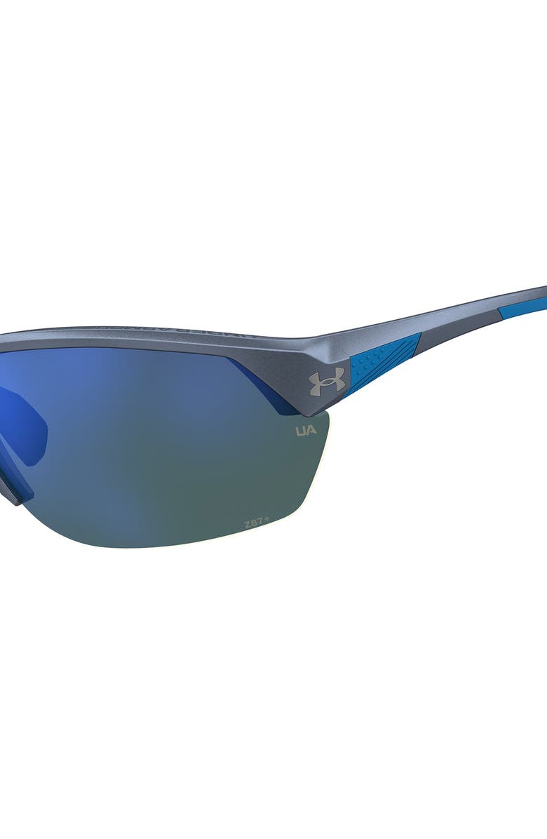 Under Armour Complete Half Rim Sunglasses, Alternate, color, Grey Blue