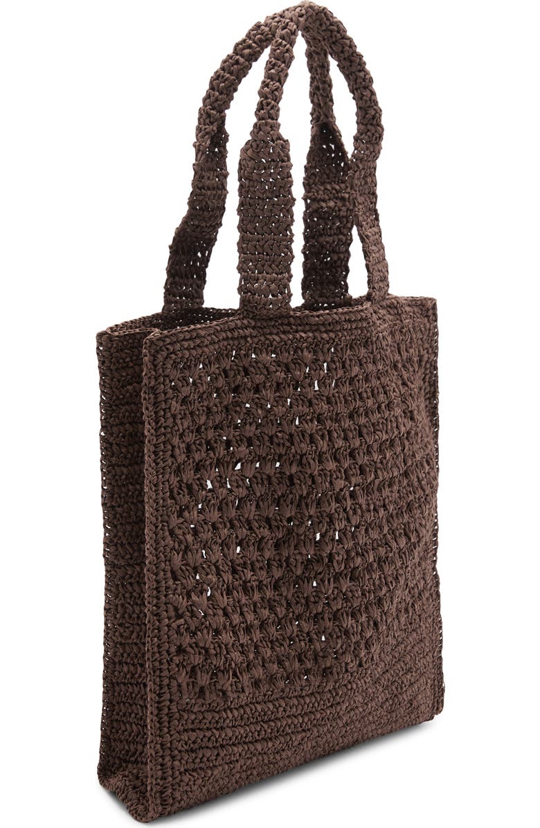 MANGO Straw Shopper Bag, Alternate, color,