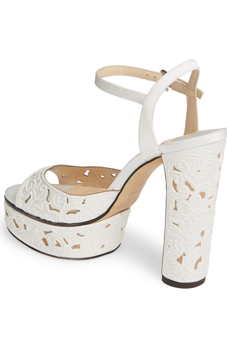 Jimmy Choo Peachy Lace Sandal, Alternate, color,