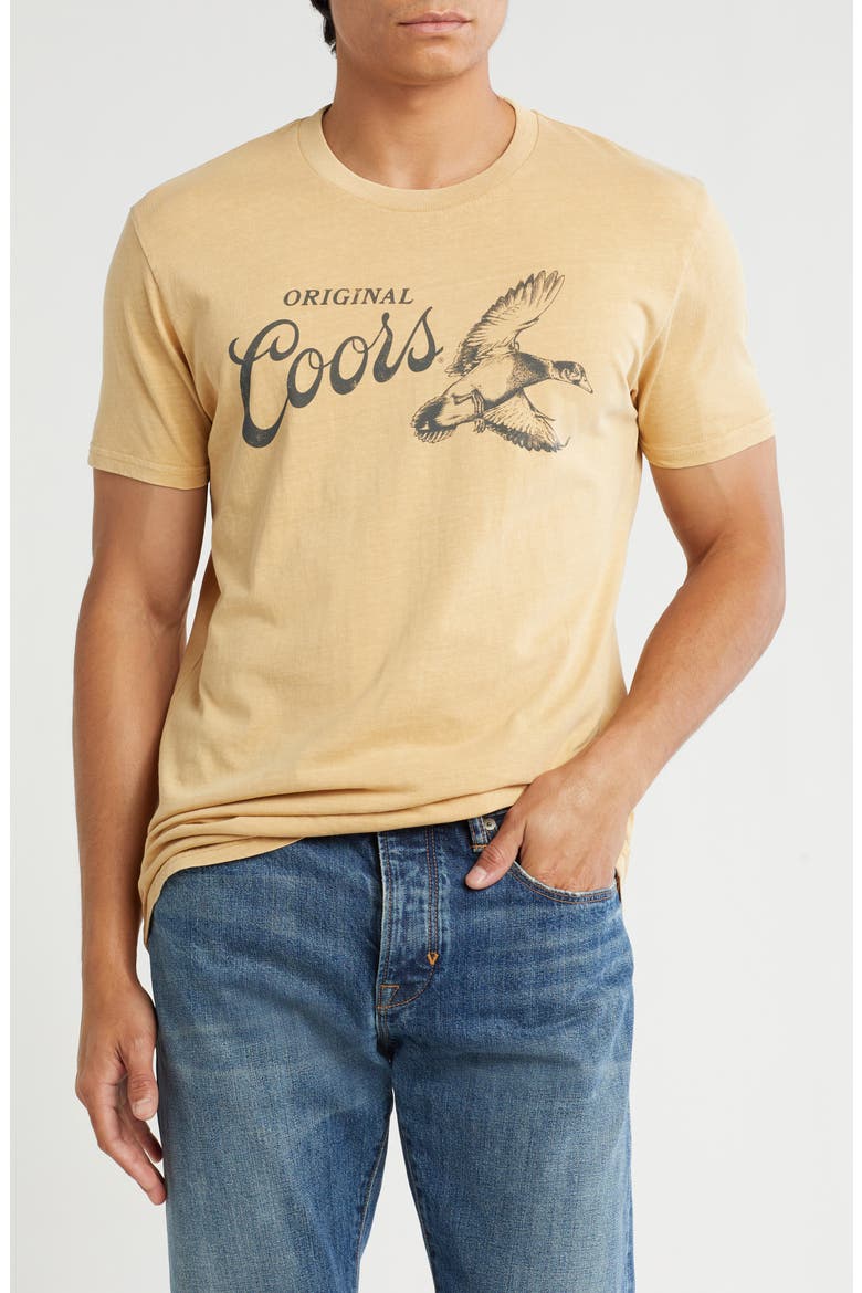 Coors Graphic Print T-Shirt, Main, color, GOLDEN TAN