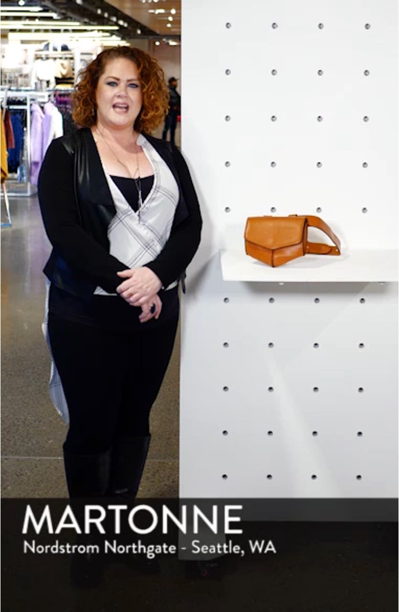 Faux Leather Utility Belt Bag, sales video thumbnail