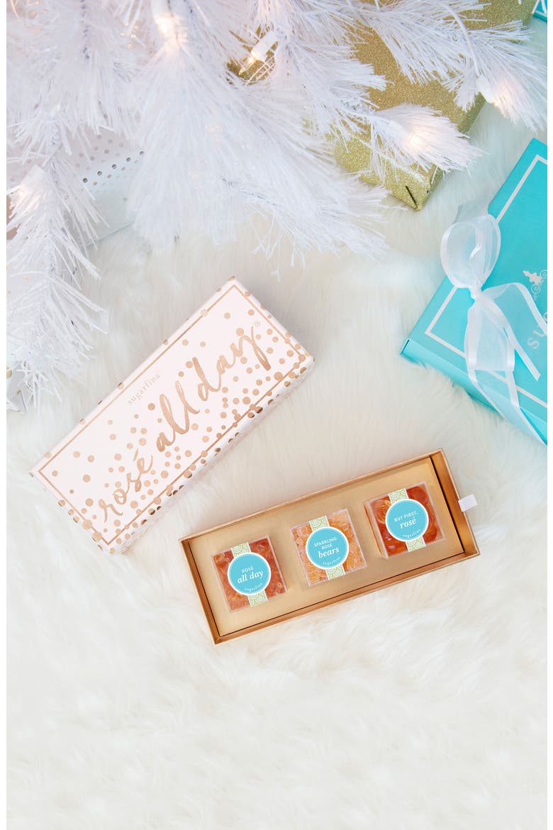 Rosé 3-Piece Candy Bento Box, Alternate, color, PINK
