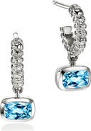 John Hardy Heishi Swiss Blue Topaz Drop Earrings