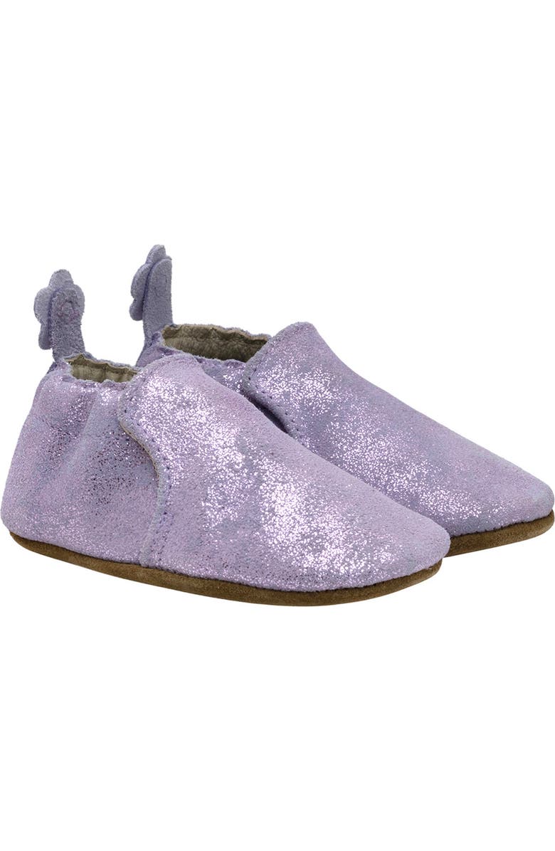Robeez<sup>®</sup> Pretty Pearl Crib Shoe, Main, color, Lavender